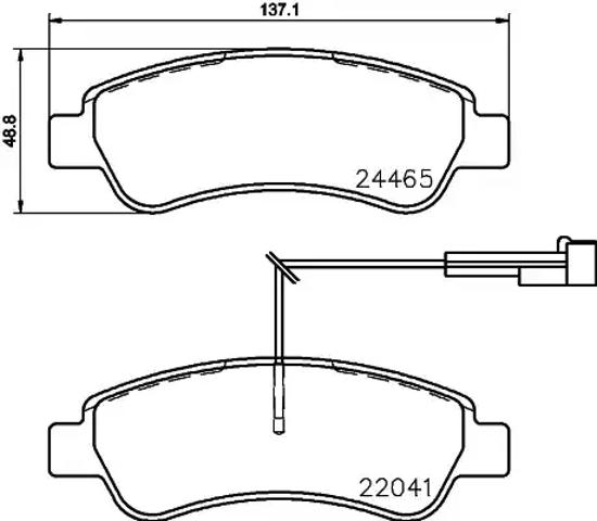 Задні колодки P61125 BREMBO