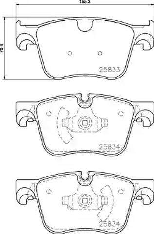 Колодки гальмівні дискові комплект P61127 BREMBO