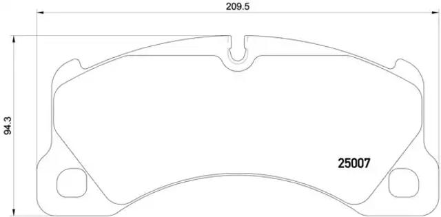 Гальмівні колодки P65021 BREMBO