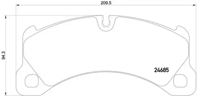 Колодки передні P65026 BREMBO