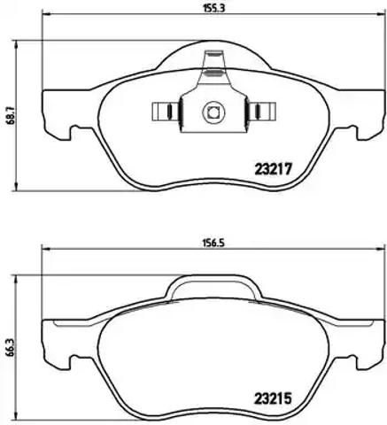 Передні гальмівні колодки P68048 BREMBO