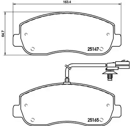 Тормозні колодки P68062 BREMBO