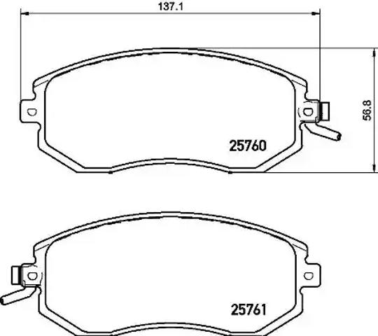 Передні гальмівні колодки P78021 BREMBO