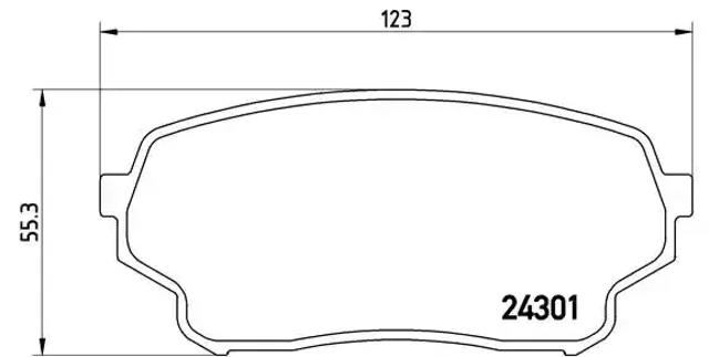 Тормозні колодки P79019 BREMBO