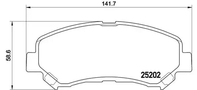Передні гальмівні колодки P79028 BREMBO