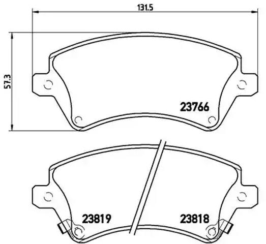 Колодки передні P83064 BREMBO