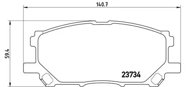 Колодки передні P83067 BREMBO