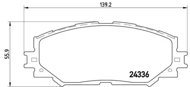 Колодки передні P83082 BREMBO