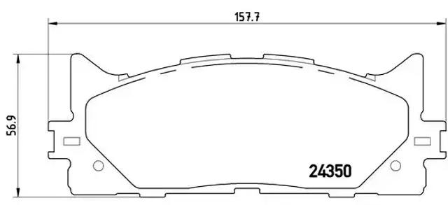 Колодки передні P83117 BREMBO
