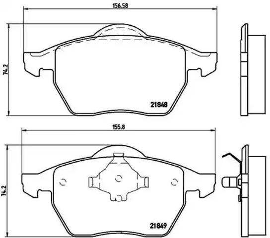 Тормозні колодки P85039 BREMBO