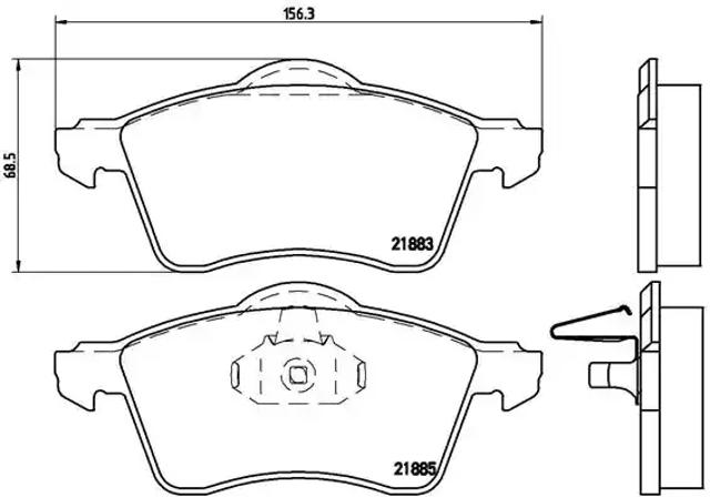 Тормозні колодки P85047 BREMBO