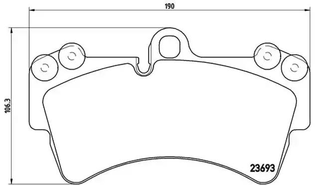 Колодки гальмівні передні, дискові P85065 BREMBO