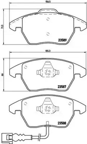 Колодки гальмівні дискові комплект P85075 BREMBO