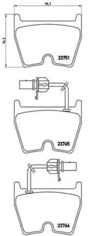 Колодки передні P85078 BREMBO
