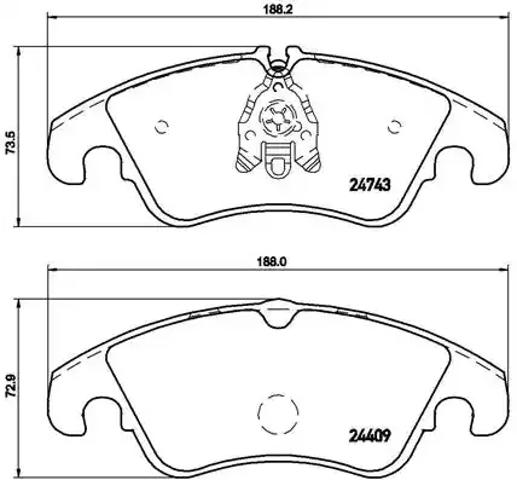 Гальмівні колодки P85098 BREMBO