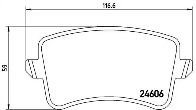 Задні колодки P85100 BREMBO