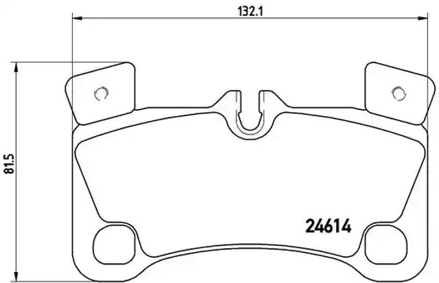 Задні дискові колодки P85103 BREMBO