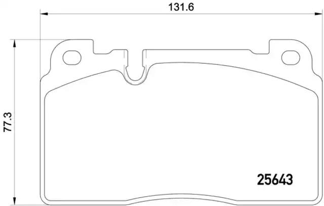 Гальмівні колодки P85122 BREMBO