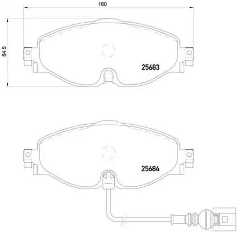 Колодки гальмівні дискові комплект P85126 BREMBO