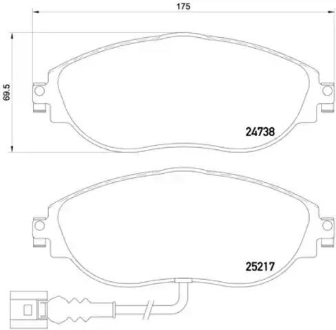 Дискові гальма P85131 BREMBO