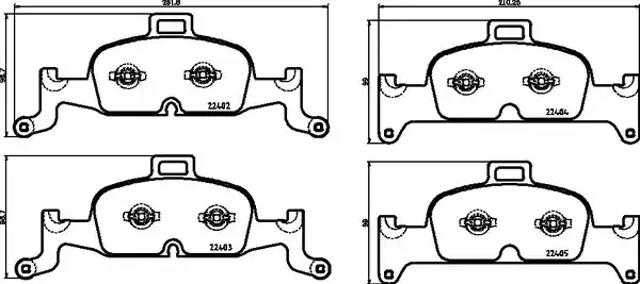 Колодки передні P85164 BREMBO