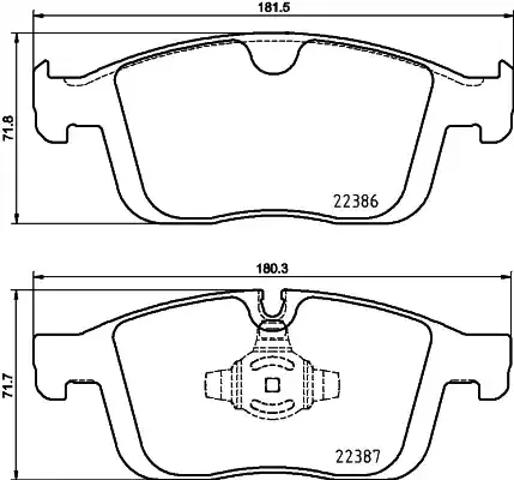 Гальмівні колодки P86026 BREMBO