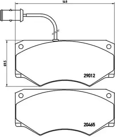 Передні гальмівні колодки PA6013 BREMBO
