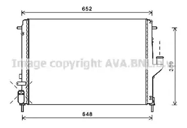 Радіатор основний RTA2478 AVA