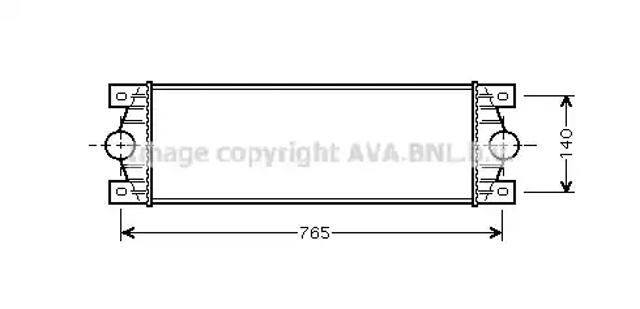 Радіатор интеркуллера RTA4329 AVA