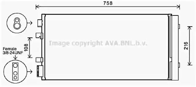 Конденсатор кондиціонера RTA5483D AVA