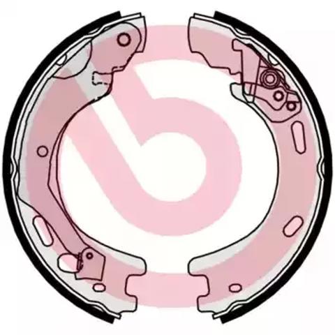 Гальмівні колодки гальма стоянки S44509 BREMBO