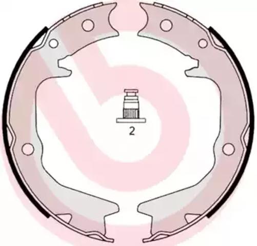Колодки гальмові задні, барабанні S54519 BREMBO