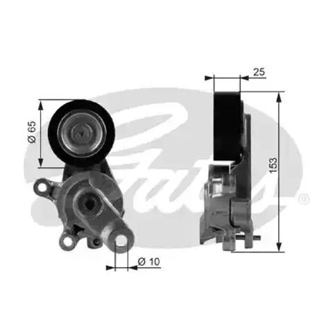 Натяжна планка поліклинового ременя T38209 GATES