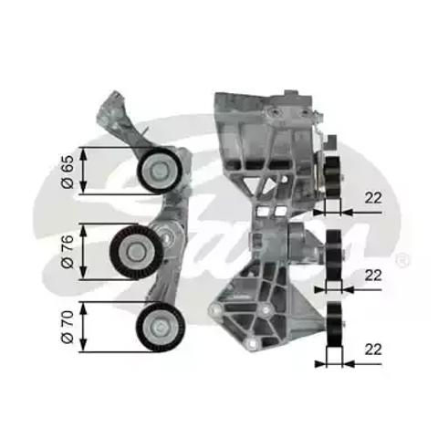 Натяжна планка поліклинового ременя T39064 GATES