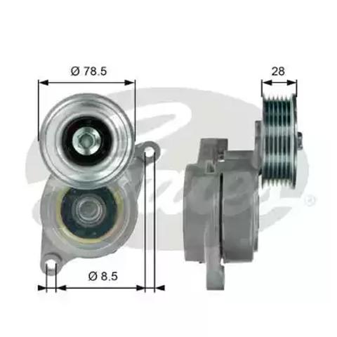 Натягувач приводного ременя T39103 GATES