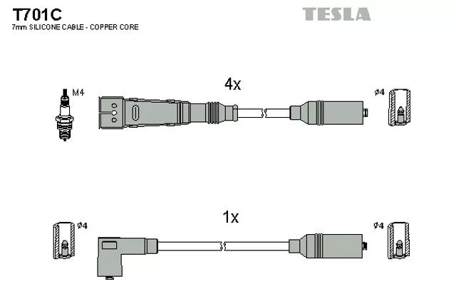 Проводи високовольтні T701C TESLA