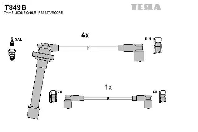 Дроти запалювання T849B TESLA