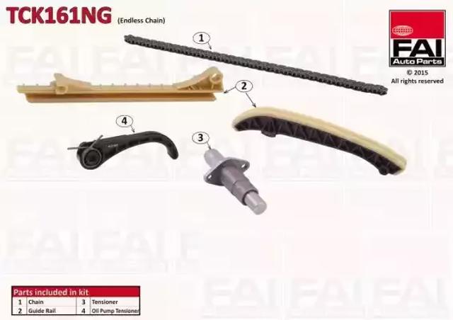 Ланцюг ГРМ, комплект TCK161NG FAI