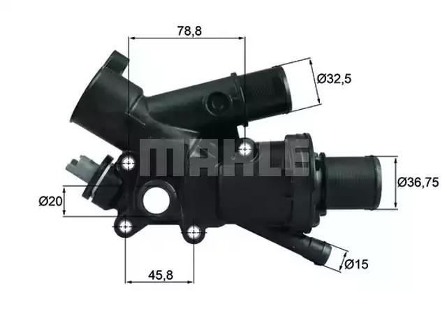 Фланець термостата TH4383 MAHLE