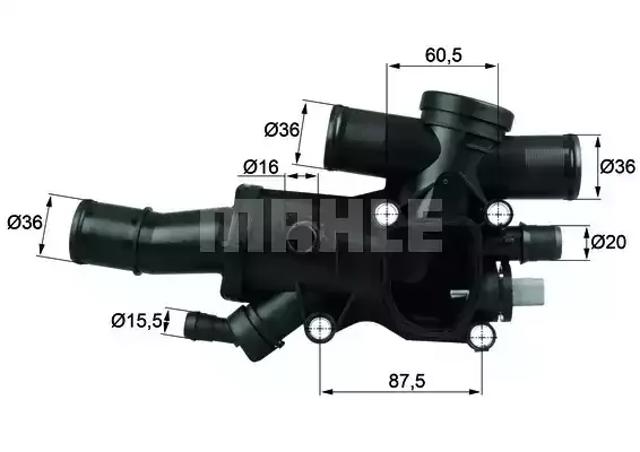 Кожух термостата TH4483 MAHLE