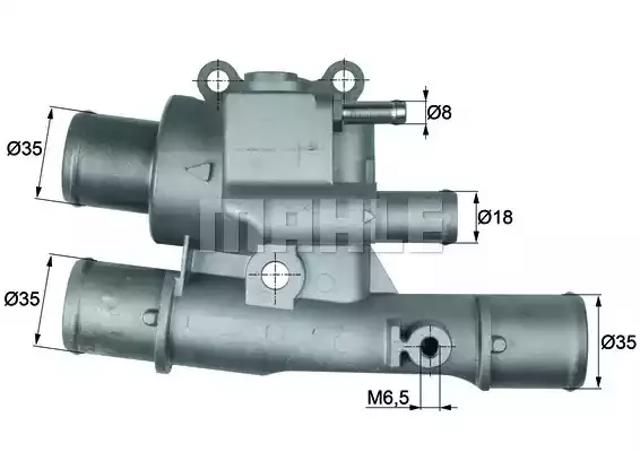 Корпус термостата в зборі TI12388 MAHLE