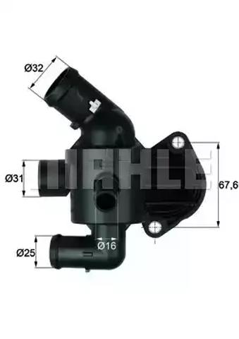 Корпус термостата TI1592 MAHLE