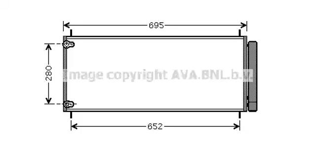 Трубопроводи і радіатор кондиціонера TO5406D AVA