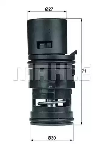 термостат додатковий TO775 MAHLE