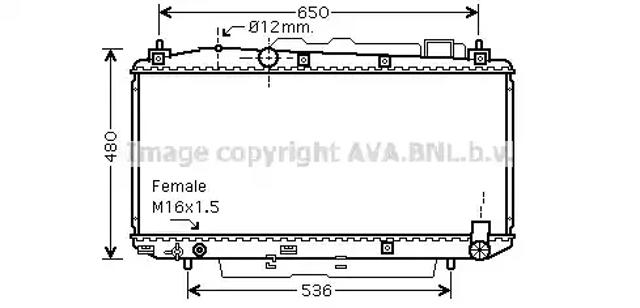 Радіатор TOA2348 AVA