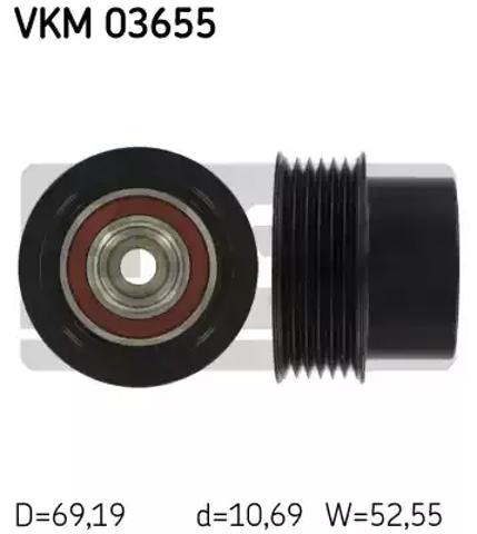 Інерційний шків VKM03655 SKF