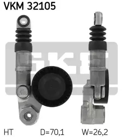 Натяжна планка поліклинового ременя VKM32105 SKF
