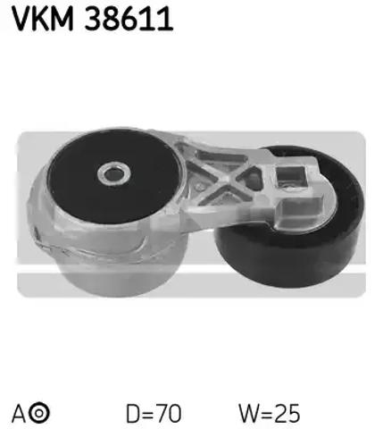 Натяжна планка поліклинового ременя VKM38611 SKF
