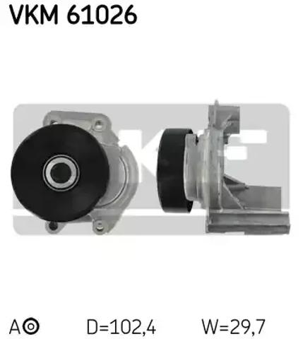 Натягувач приводного ременя VKM61026 SKF