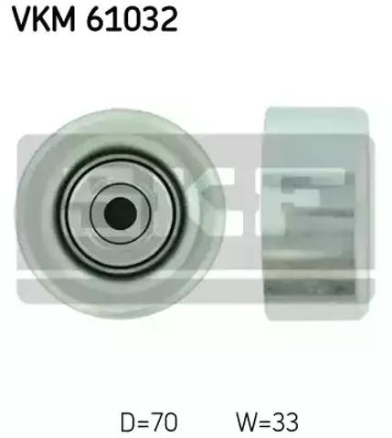 Ролик приводного ременя, паразитний VKM61032 SKF